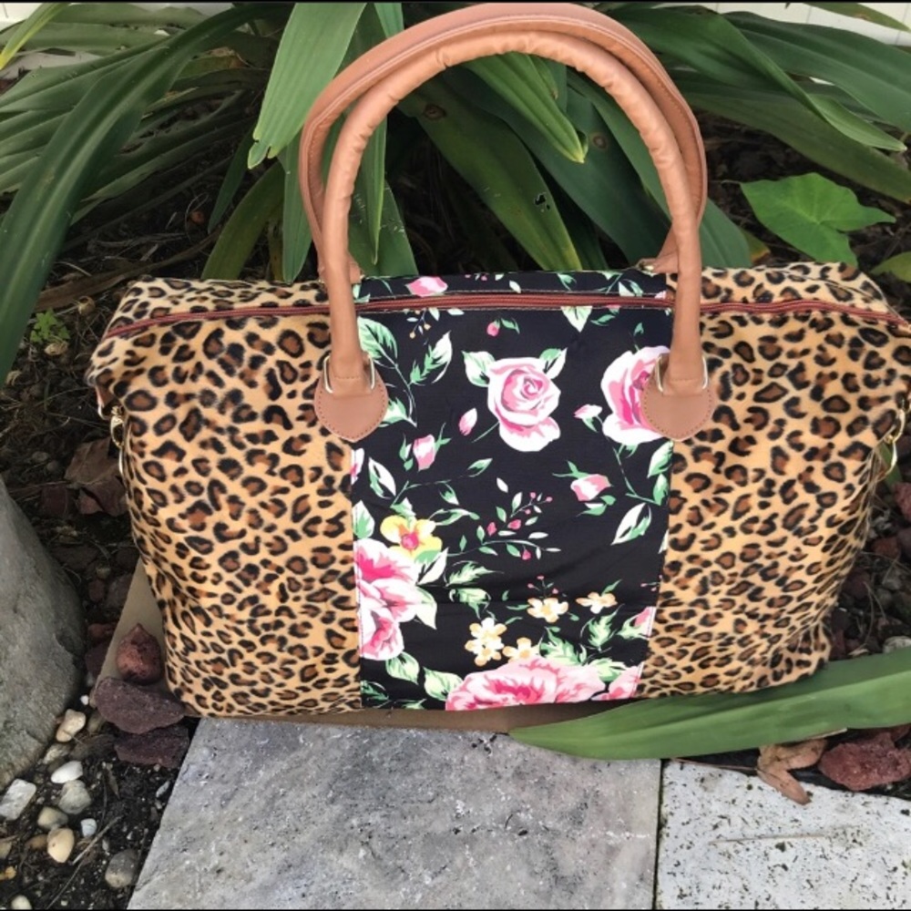 Weekender Bag Floral, Animal print